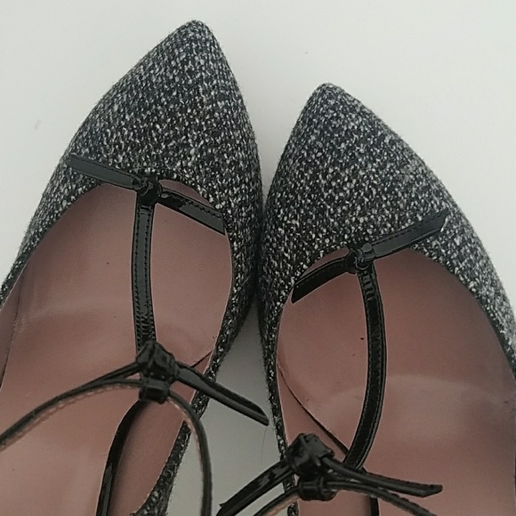 🔴SOLD🔴GUCCI Tweed T-strap Heels BNWOT - Picture 4 of 8